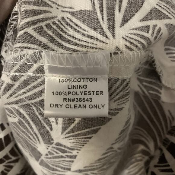 Women’s Summer Dress Van Heusen Brown And White Tropical Print Size 18 - Picture 5 of 8